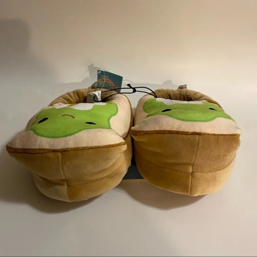 Squish‎ mallows Slippers Girls Size 13-1 Plush Avocado Toast Slip On Shoes